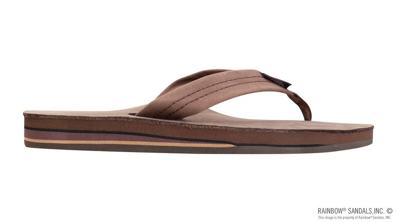 Rainbow Sandals Men's Leather Double Layer w/Arch Wide Strap, Expresso, X-Large / 11-12 D(M) US - Image 4
